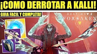 Destiny 2  Cómo Derrotar a Kalli y Desbloquear la Tercera Subclase  Guía Incursión Último Deseo [upl. by Akirrehs]