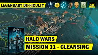 HALO WARS  MISSION 11  CLEANSING  LEGENDARY GOLD  4K 60 FPS [upl. by Preuss]