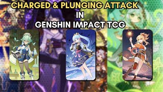 How To Do Charged And Plunging Attack In TCG   Genshin Impact [upl. by Dilly]