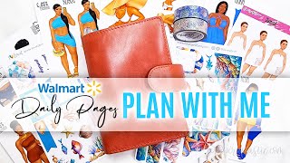 Walmart Pen  Gear Passport Daily Planner Ocean Beach Plan With Me [upl. by Blondy]