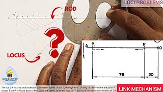 LINK MECHANISM LOCI PROBLEMS LOCUS OF A GIVEN POINT [upl. by Mchenry]