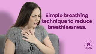 Simple breathing technique to reduce breathlessnessshortness of breath Yoga from Home [upl. by Aderfla607]