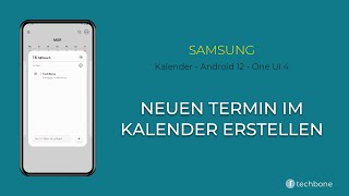 Termin im Kalender erstellen  Samsung Android 12  One UI 4 [upl. by Mansfield530]