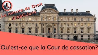 📙La minute de Droit Questce que la Cour de Cassation [upl. by Derry916]