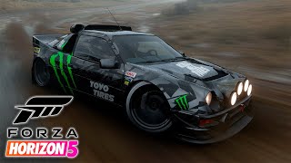 Forza Horizon 5  HOONIGAN FORD RS200 EVOLUTION  Camino De Bajio 🏁 [upl. by Imeon]