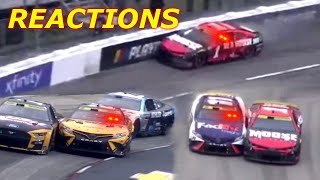 2022 Martinsville Cup Playoff Race Reactions [upl. by Irahcaz]