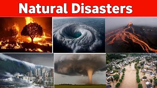 Natural Disaster Names। List of natural Disasters। Natural calamities name [upl. by Atilam]