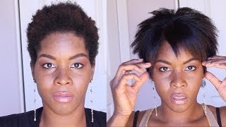 How to Straighten Kinky Hair With Avedas Naturall [upl. by Ytsirt]