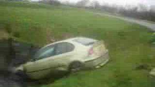 BMW 3 amp AUDI TT car crash [upl. by Ahsiekal]