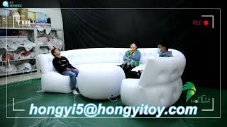 custom led sofa inflatable furniture event [upl. by Dnaleel]