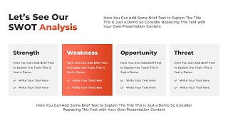 PowerPoint SWOT Analysis Presentation Template [upl. by Innus]