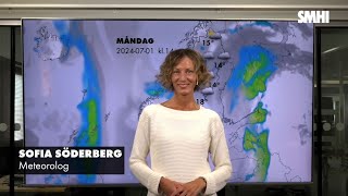 Prognos måndag till onsdag v27 [upl. by Essie]