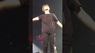 BTS Love Yourself Tour Answer Love Myself JIMIN SUPER CLOSE MAKING EYE CONTACT  barricade FANCAM [upl. by Annahsohs]