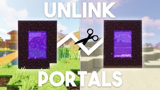 How to UNLINK Nether Portals in Minecraft [upl. by Dun]