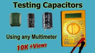 How to check Capacitors using Multimeter [upl. by Celestina]