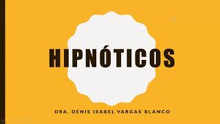 Hipnóticos y barbitúricos [upl. by Lynsey534]