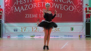 Finezja  Wschowa  solo baton mazoretki  Mikołajkowy Festiwal Wschowa 2023 [upl. by Krawczyk533]