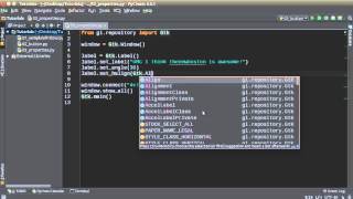 Python GUI Development with GTK 3  Tutorial 3  Properties [upl. by Nenerb]