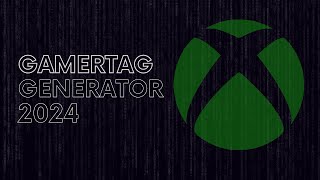 Xbox Gamertag Generator 2024 [upl. by Artina]