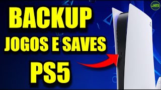 COMO FAZER BACKUP DE JOGOS E SAVES NO PS5 [upl. by Ingunna]