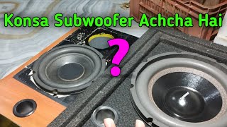 8 inch Subwoofer vs 10 inch Fredo subwoofer 100 watt bass amplifier bass speaker Dj Tusar Audio [upl. by Yelrebma]