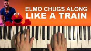 How To Play  Elmo Chugs Along Like a Train Piano Tutorial Lesson  Sesame Street Dancing is Easy [upl. by Rondon]