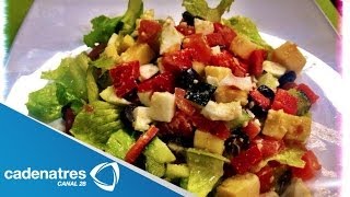 Receta de Ensalada Italiana  Receta de cómo hacer ensalada Italiana [upl. by Gewirtz]