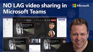 How to present videos in Microsoft Teams meetings WITHOUT LAG using web streaming amp PowerPoint Live [upl. by Ocirnor]