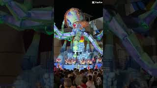 Viareggio carnival Summer show 2024 on film carnevalediviareggio travel viareggio [upl. by Brackely]