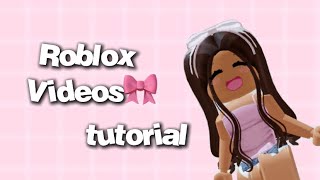 TUTORIAL💗 ZU RBLX VIDEOS Alles was du wissen musst😍 [upl. by Hpeseoj]