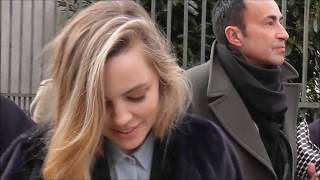 Melissa GEORGE attends Hermès show  Paris 3 march 2018 Fashion Week PFW  mars [upl. by Youlton]