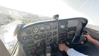 Cessna 172 insane Crosswind Landing  heavy turbulence [upl. by Airrat]