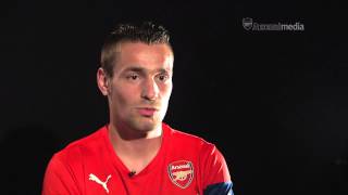 Mathieu Debuchy Arsenal Interview [upl. by Enilada]