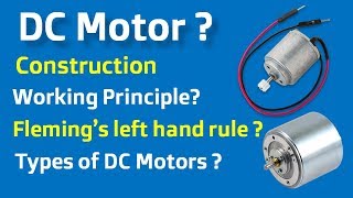 DC Motor  DC Motor Working Principle Construction and Types Hindi [upl. by Ahsercul155]