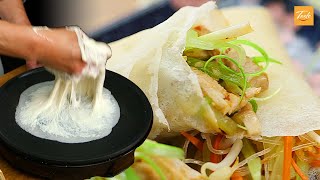 How to Make Spring Rolls Wrappers l Authentic Chinese Food [upl. by Brittnee]