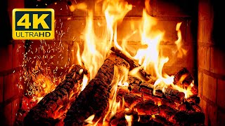 🔥 Cozy Fireplace 4K UHD Fireplace with Crackling Fire Sounds Christmas Fireplace Winter 2023 [upl. by Nnahtebazile231]