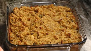 Southern Style Cornbread Dressing  Stuffing Recipe [upl. by Louise68]