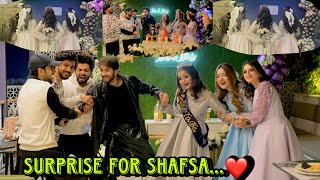 RABEECA NE DIA SHAFSA KO SURPRISE…🥳🤩ALL FRIENDS TOGETHER…❤️😍 FIRST EVENT…🤍VLOG BY RABEECA KHAN [upl. by Eradis]