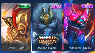 Grock  Codename Rhino VS Castle Guard VS Iceland Golem  Mobile Legends Bang Bang [upl. by Onivla]