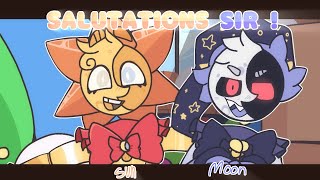 Salutations Sir   Animation meme  Flipaclip  Sundroprise and Moondrop [upl. by Aniwde649]