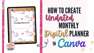 Digital Planner Masterclass Create A Digital Planner with hyperlinks in Canva FREE TEMPLATE [upl. by Namhcan]