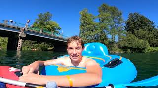 Tubing on Cowichan River Vancouver Island BC Canada [upl. by Eiggep406]