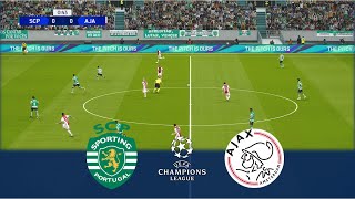 SPORTING v AJAX  UEFA Champions League 202122  Realistic Gameplay [upl. by Monteria]