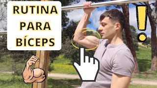 RUTINA cómo construir BÍCEPS CON CALISTENIA  How to Build Lean Biceps [upl. by Colp]