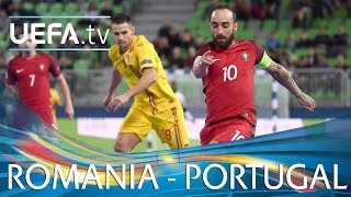 Futsal EURO highlights Portugal v Romania [upl. by Reiko]