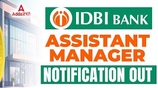 IDBI PGDBF Notification 2023 OUT  IDBI Junior Assistant Manager Notification 2023  Adda247 [upl. by Ydnas668]