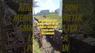 Kunjungan ke lokasi kerja area persawahan SDH mecape 100 meter smngat iya kerjanya [upl. by Eentrok457]