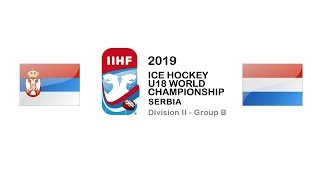 World Championship U18 D2B  Serbia  Netherlands [upl. by Adnilim]