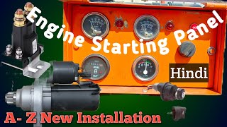 DIY Engine Starting Panel  Basic Electrical wiring connection  starter wiring  Wiring connections [upl. by Abixah]