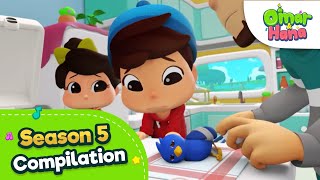 Compilation Season 5 NEW  Islamic Series amp Songs For Kids  Omar amp Hana English [upl. by Ley]